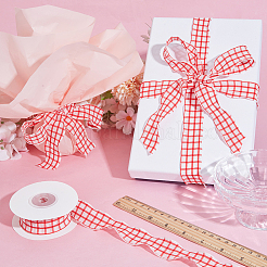 Polyester Plaid Ribbon&nbsp;OCOR-WH20002-28A