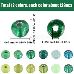 156G 12 Style Glass Seed Beads&nbsp;SEED-SC0001-33B