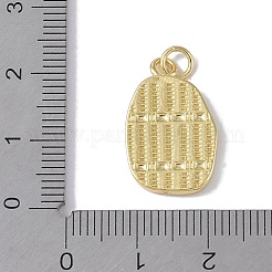 Rack Plating Brass Micro Pave CLear Cubic Zirconia Pendants&nbsp;KK-E110-05G