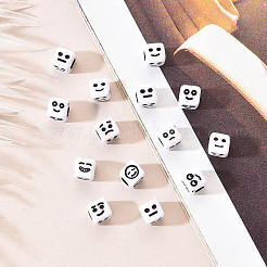 Craft White Acrylic Beads&nbsp;MACR-YW0001-13