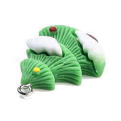 Christmas Theme Opaque Resin Pendants&nbsp;RESI-F054-A09