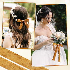 10 Yards Single Face Velvet Ribbon&nbsp;OCOR-WH0085-33A-01