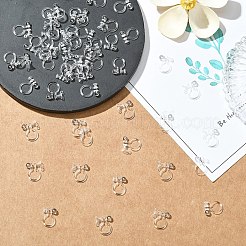 24Pcs Plastic Clip-on Earring Findings&nbsp;KY-YW0002-33