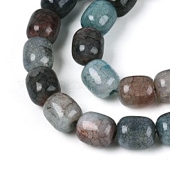 Baking Paint Crackle Glass Beads Strands&nbsp;DGLA-N019-01B-11