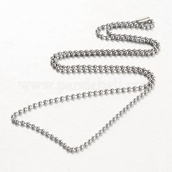 Tarnish Resistant Stainless Steel Ball Chains Necklace&nbsp;NJEW-JN01427-03