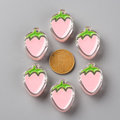 Transparent Enamel Acrylic Beads&nbsp;TACR-S155-003E