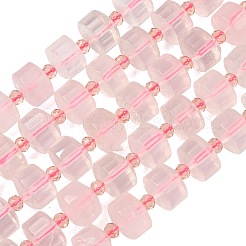 Natural Rose Quartz Beads Strands&nbsp;G-G453-G09-7x12mm