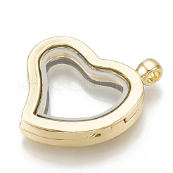 Alloy Magnetic Locket Pendants&nbsp;PALLOY-T052-13G