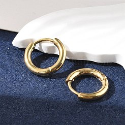 Ion Plating(IP) 304 Stainless Steel Hoop Earrings&nbsp;X-EJEW-P177-G-06