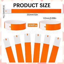 300Pcs Synthetic Paper Polypropylene Disposable Wristbands&nbsp;BJEW-SP0001-09I