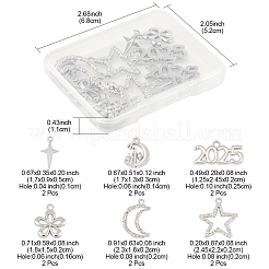 12Pcs 6 Styles Alloy Pendants&nbsp;FIND-FS0003-38P