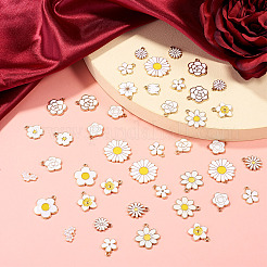 64Pcs 16 Styles Alloy Enamel Pendants&nbsp;ENAM-TA0004-13