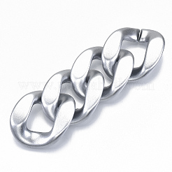 Opaque Spray Painted Acrylic Linking Rings&nbsp;LS-OACR-S021-63A-B02