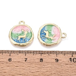Alloy Enamel Pendants&nbsp;ENAM-N069-16KCG-01