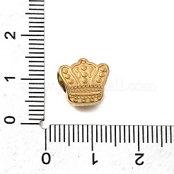 Crown 304 Stainless Steel European Beads&nbsp;STAS-Z160-13G