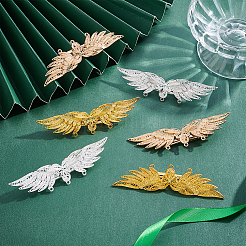 6Pcs 3 Colors Alloy Alligator Hair Clips Finding&nbsp;FIND-PH0006-64