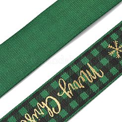 1 Roll Merry Christmas Printed Polyester Grosgrain Ribbons&nbsp;OCOR-YW0001-05A