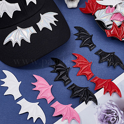 80Pcs 10 Styles Imitation Leather Evil Wings Ornament Accessories&nbsp;WI-CL0002-02