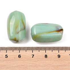 Two Tone Opaque Acrylic Imitation Gemstone Beads&nbsp;OACR-T033-02