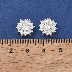 Brass Pave Cubic Zirconia Multi-Strands Links&nbsp;KK-B172-19S-01