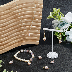 8Pcs 2 Colors Plastic Imitation Pearl Baroque Irregular Pendants&nbsp;PALLOY-FH00109