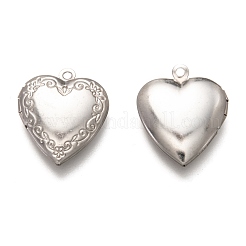 Non-Tarnish 316 Stainless Steel Locket Pendants&nbsp;STAS-O135-06P