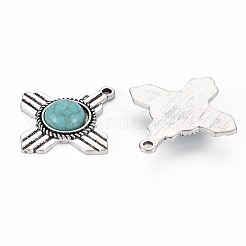 Tibetan Style Alloy Pendants&nbsp;X-PALLOY-S120-294AS-RS