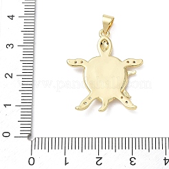 Brass Micro Pave Black Cubic Zirconia Pendants&nbsp;KK-CBA56EF-07G