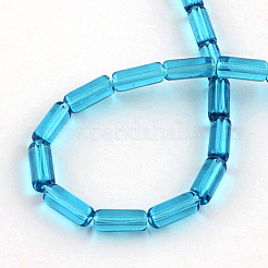 Transparent Glass Bead Strands&nbsp;GLAA-R162-10x4-03
