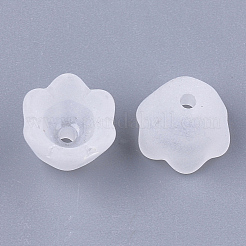 6-Petal Transparent Acrylic Bead Caps&nbsp;FACR-T001-03