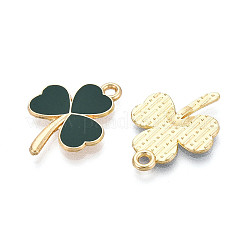Saint Patrick's Day Alloy Enamel Pendants&nbsp;ENAM-T023-08B