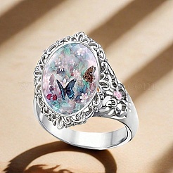 Alloy Resin Finger Rings for Women&nbsp;PW-WGB4259-01