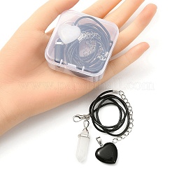 DIY Stone Pendant Necklace Making Kit&nbsp;DIY-YW0007-14