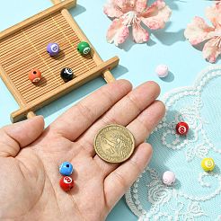 10Pcs Spray Painted Alloy Beads&nbsp;FIND-CJ0001-33