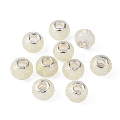 Glow In The Dark Handmade Luminous Style Lampwork Large Hole European Beads&nbsp;LPDL-R007-02I