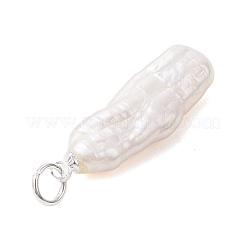 Natural Baroque Keshi Pearl Pendants&nbsp;PALLOY-JF04918