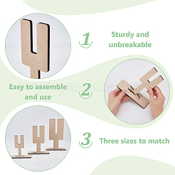 3 Sizes Wooden Bow Maker Sets&nbsp;AJEW-WH0270-346