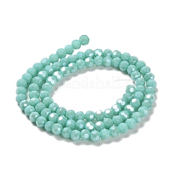Electroplate Opaque Glass Beads Strands&nbsp;LS-EGLA-A035-P4mm-A14