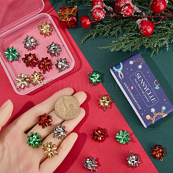 24Pcs 4 Colors Christmas Theme Alloy Pendants&nbsp;FIND-SC0013-35