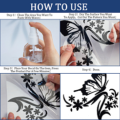 PVC Butterfly Car Decals&nbsp;ST-WH0005-02B