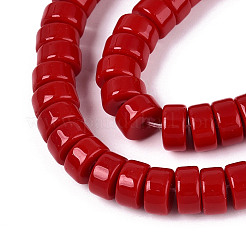 Opaque Solid Color Glass Beads Strands&nbsp;X-GLAA-N026-4x8mm-06