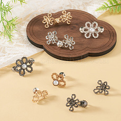 6Pcs 6 Styles Chinese Knot Alloy Adjustable Jean Button Pins&nbsp;FIND-TA0010-51