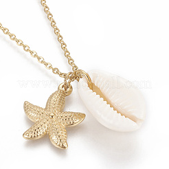 304 Stainless Steel Pendant Necklaces&nbsp;NJEW-F260-05G