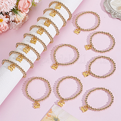 36Pcs CCB Plastic Round Bead Bracelets&nbsp;BJEW-DR00021
