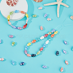 2 Strands Smooth Handmade Porcelain Beads&nbsp;PORC-HS0001-03