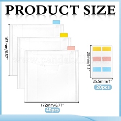 40Pcs PP File Pockets&nbsp;OFST-WR0001-01