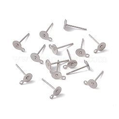 Non-Tarnish 304 Stainless Steel Stud Earring Findings&nbsp;STAS-E029-3