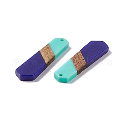Opaque Resin & Walnut Wood Pendants&nbsp;RESI-M027-06E