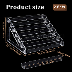 2Pcs 7-Tier Plastic Model Toy Assembled Organizer Holders&nbsp;ODIS-AR0001-13