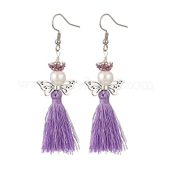 Angel 304 Stainless Steel Dangle Earrings&nbsp;EJEW-MZ00410